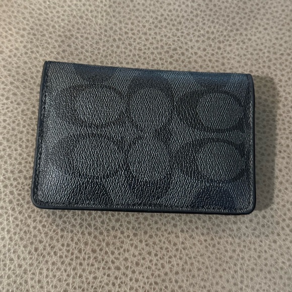 Men’s Coach Black Logo Wallet - Picture 1 of 6